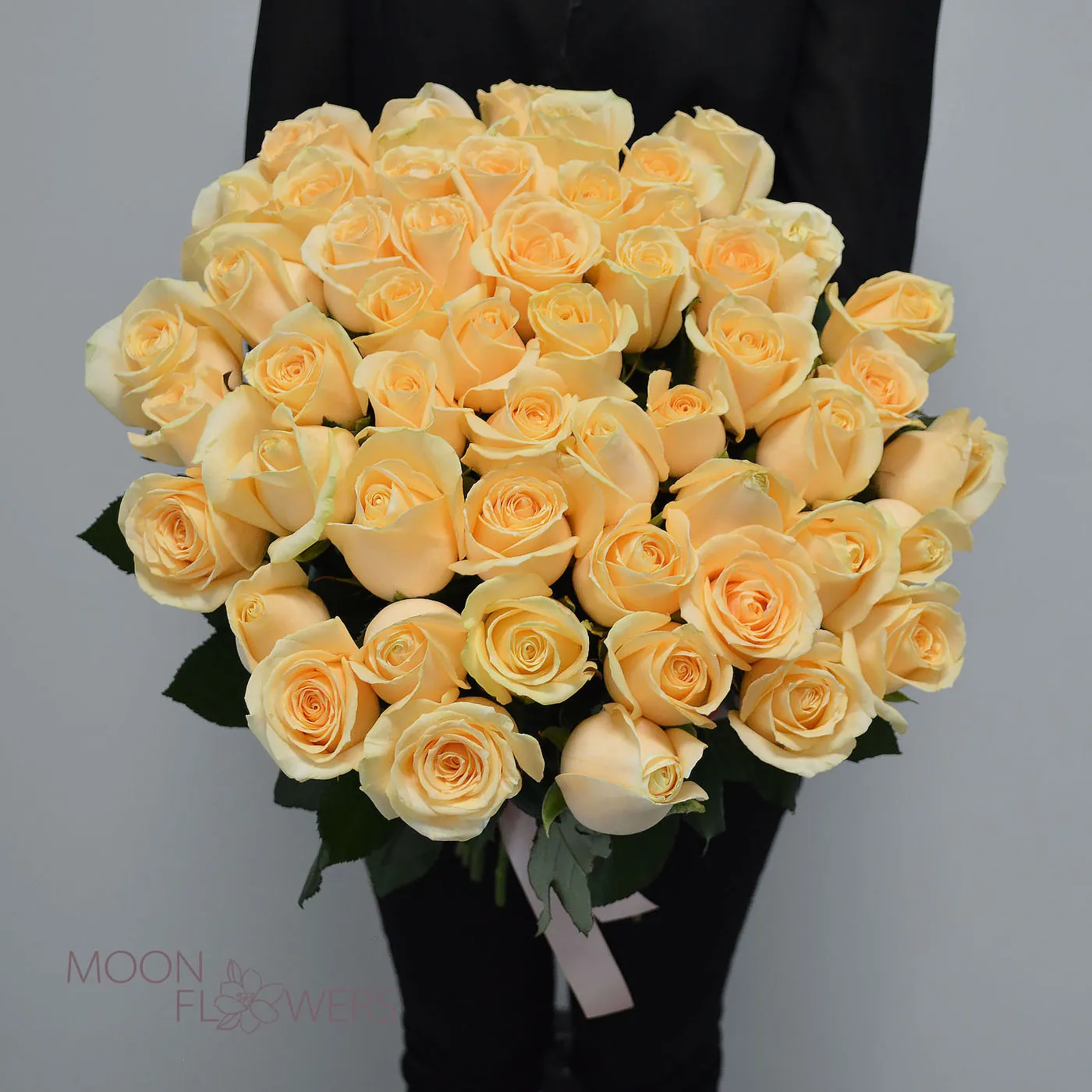 51 trandafiri crem 50-60 cm