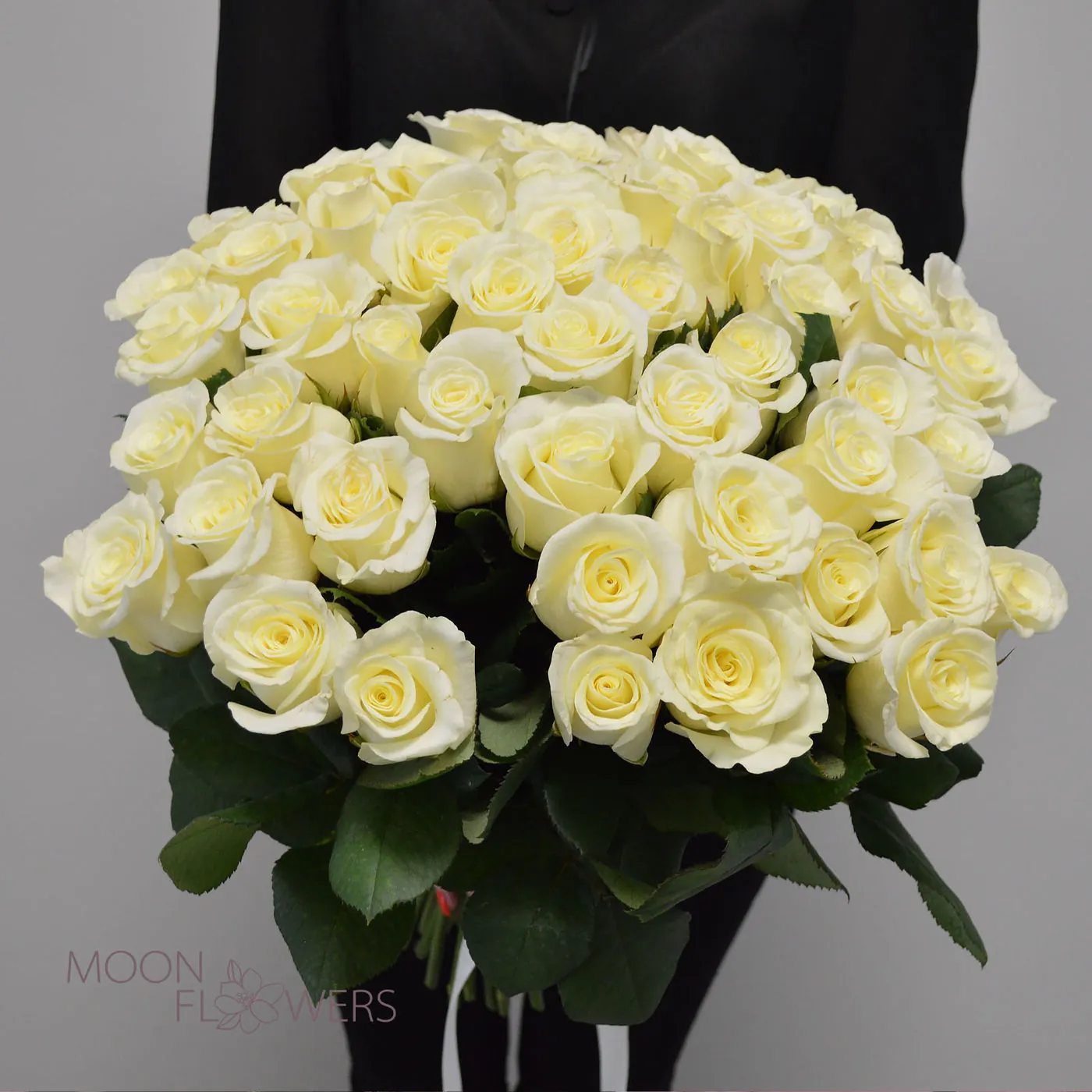 51 роза белая 30-40 см