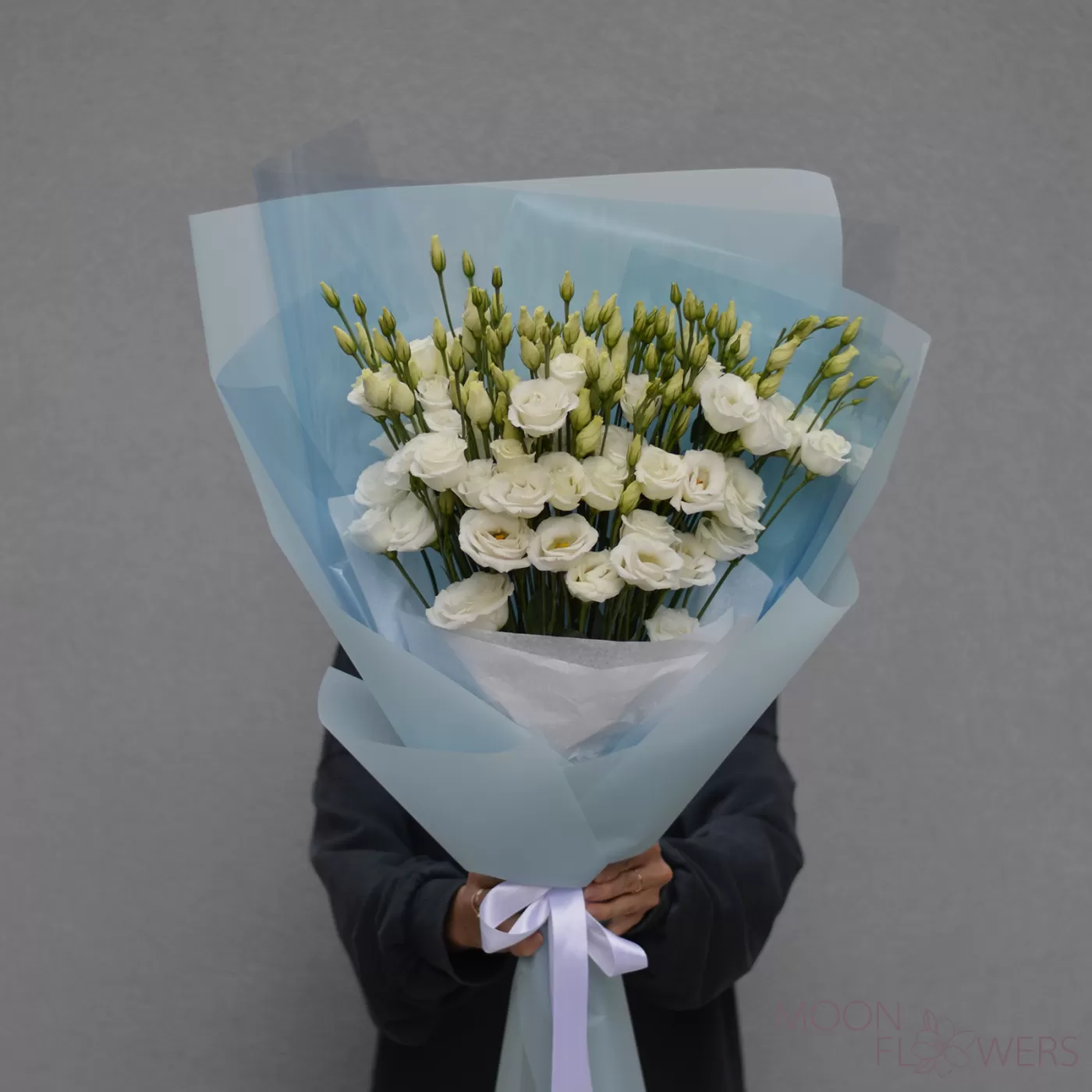 Bouquet of white eustoma (M)
