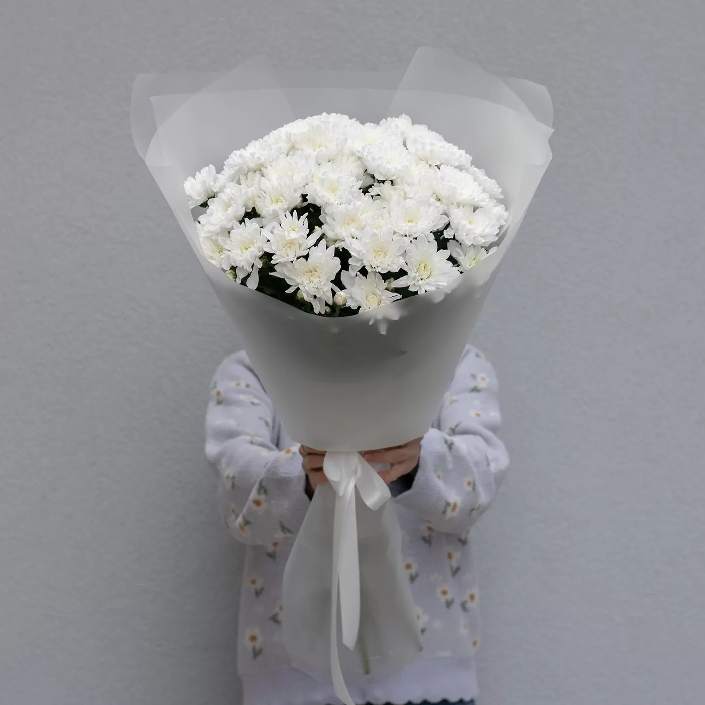Buchet de crizantemă Olandeză albă