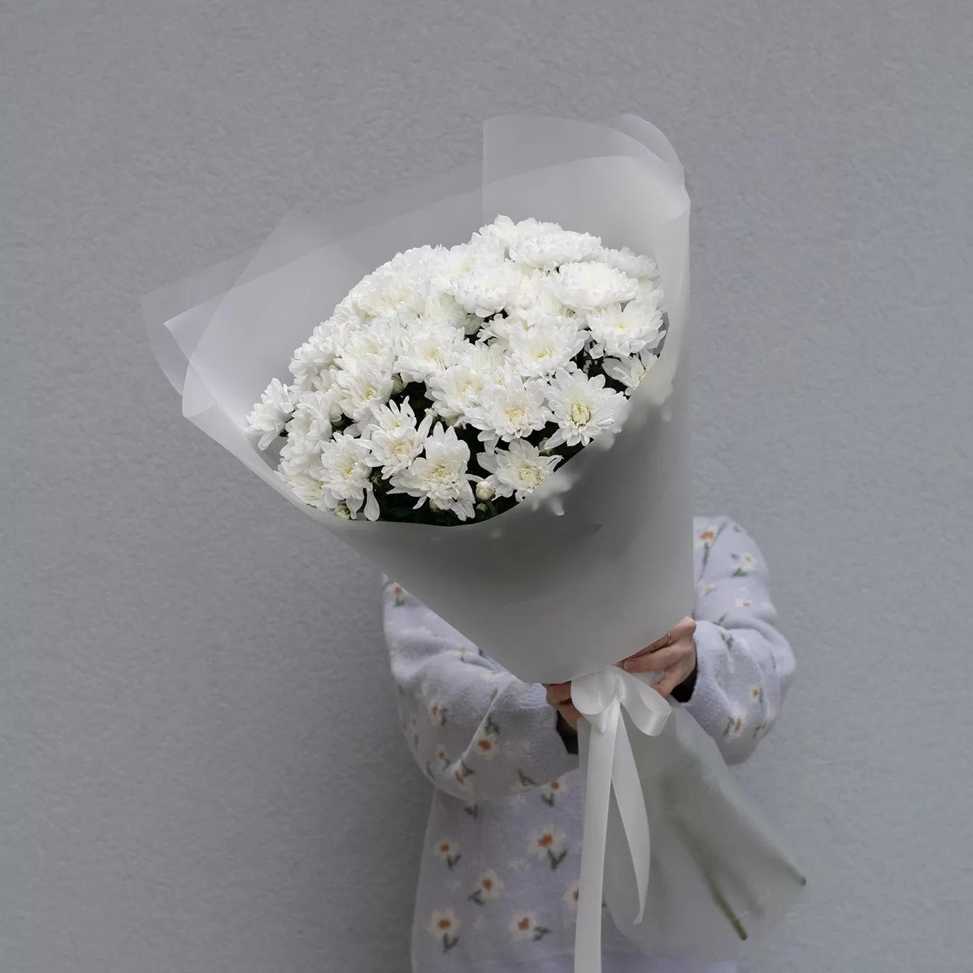 Buchet de crizantemă Olandeză albă