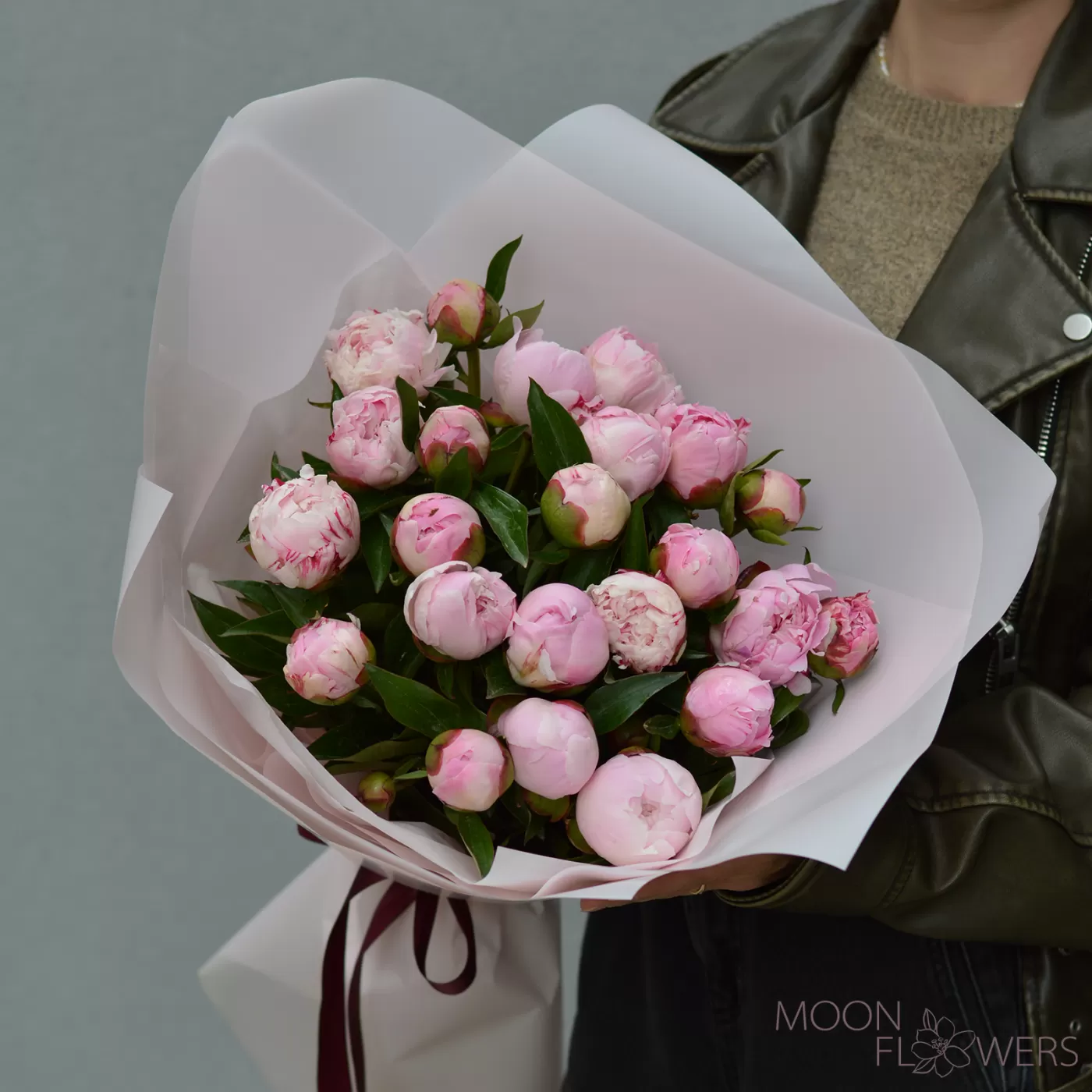 Buchet de bujori roz (L)