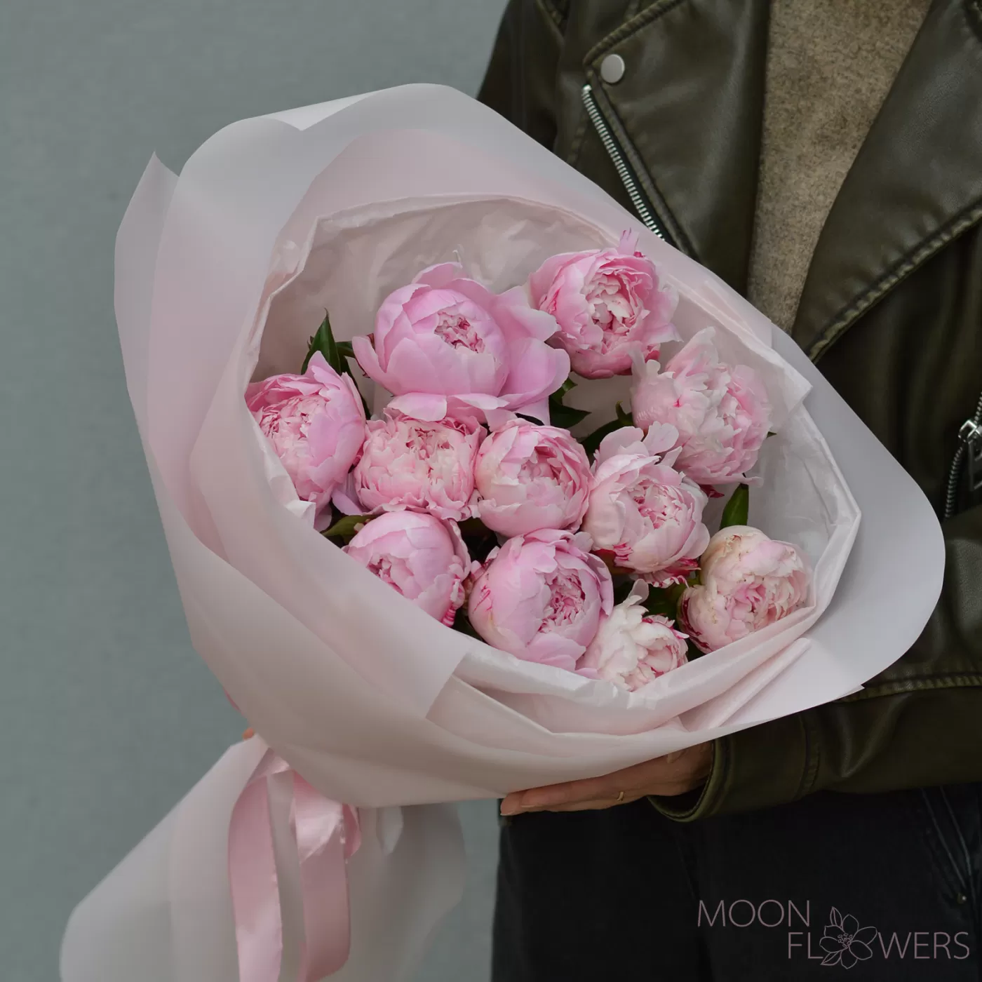 Buchet de bujori roz (M)