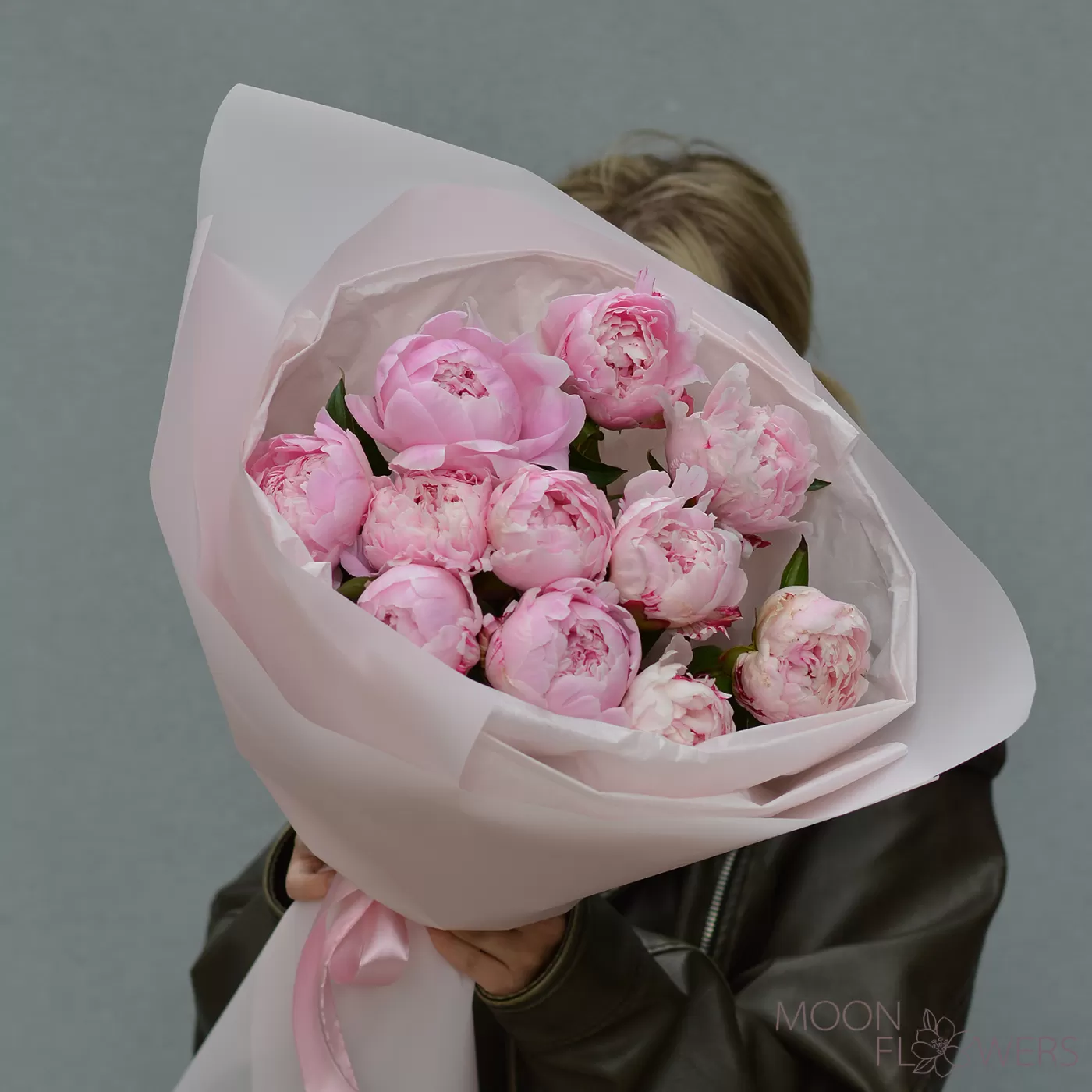 Buchet de bujori roz (M)