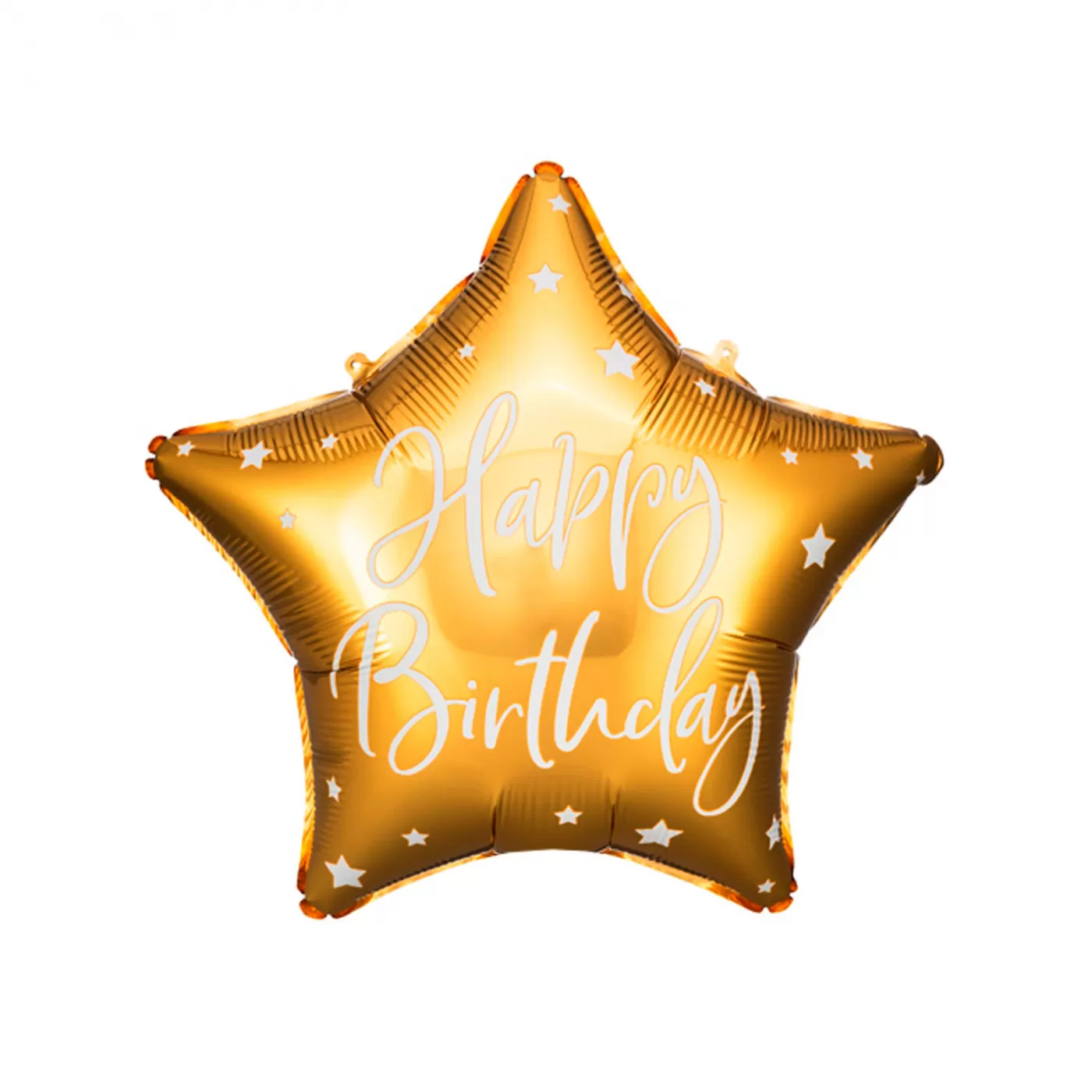Фольгированная звезда "Happy Birthday" (золотая)