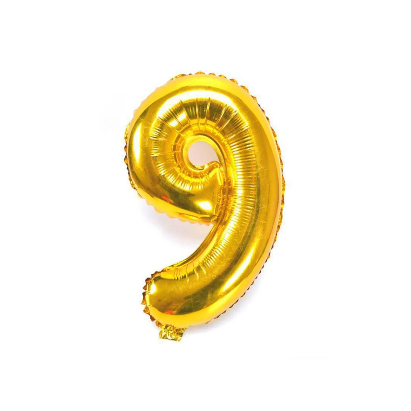 Foil balloon "9" golden