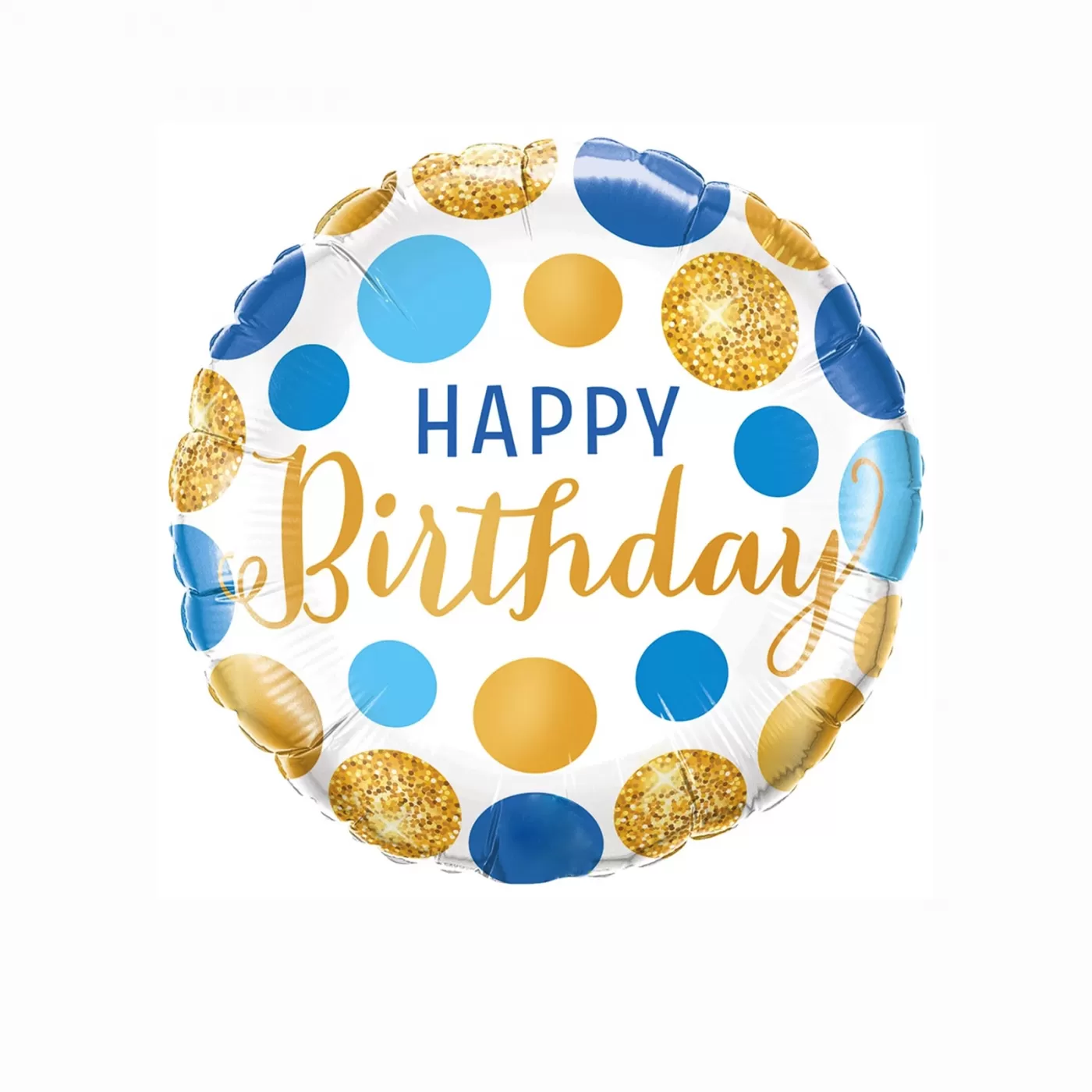 Balon din folie "Happy Birthday" (albastru)