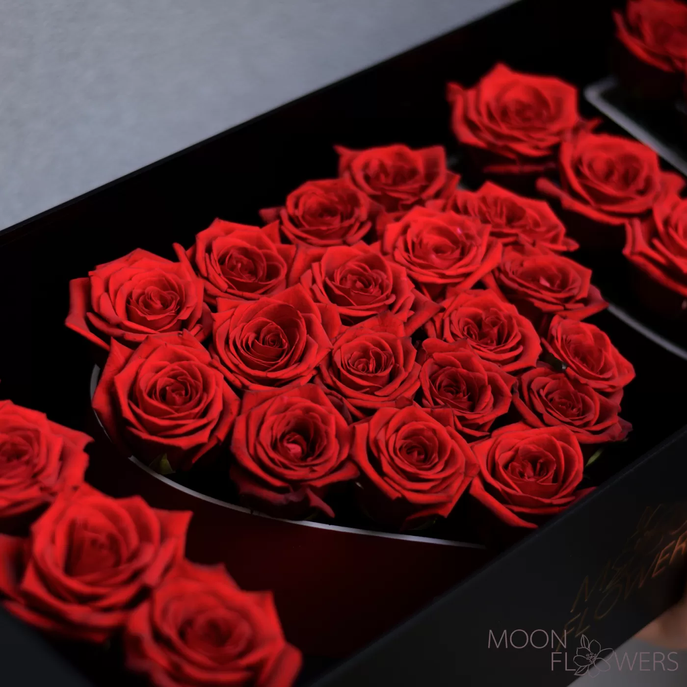 Коробка с розами "I Love You"