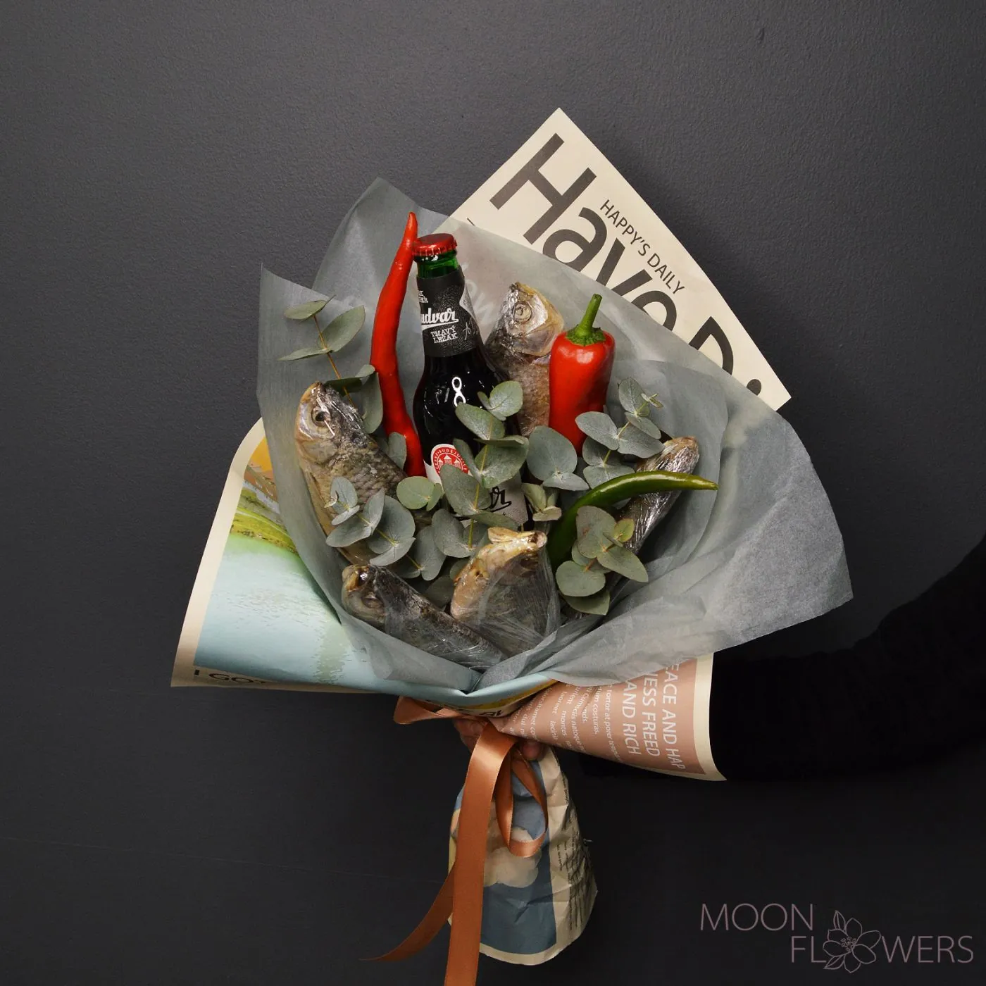 Men's bouquet with fish