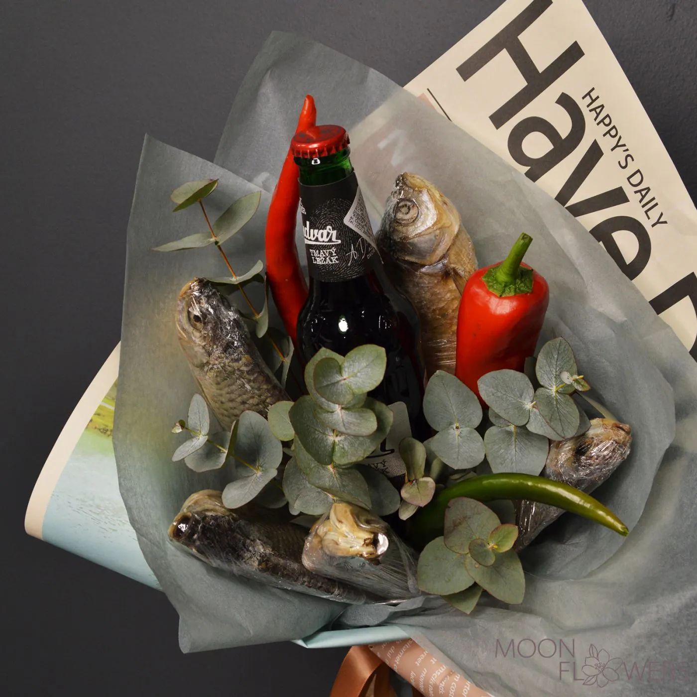 Men's bouquet with fish