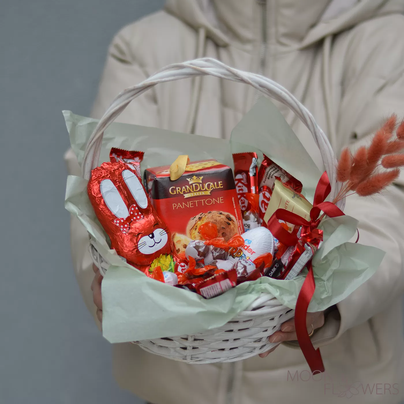 Пасхальная корзинка с Panettone и KitKat