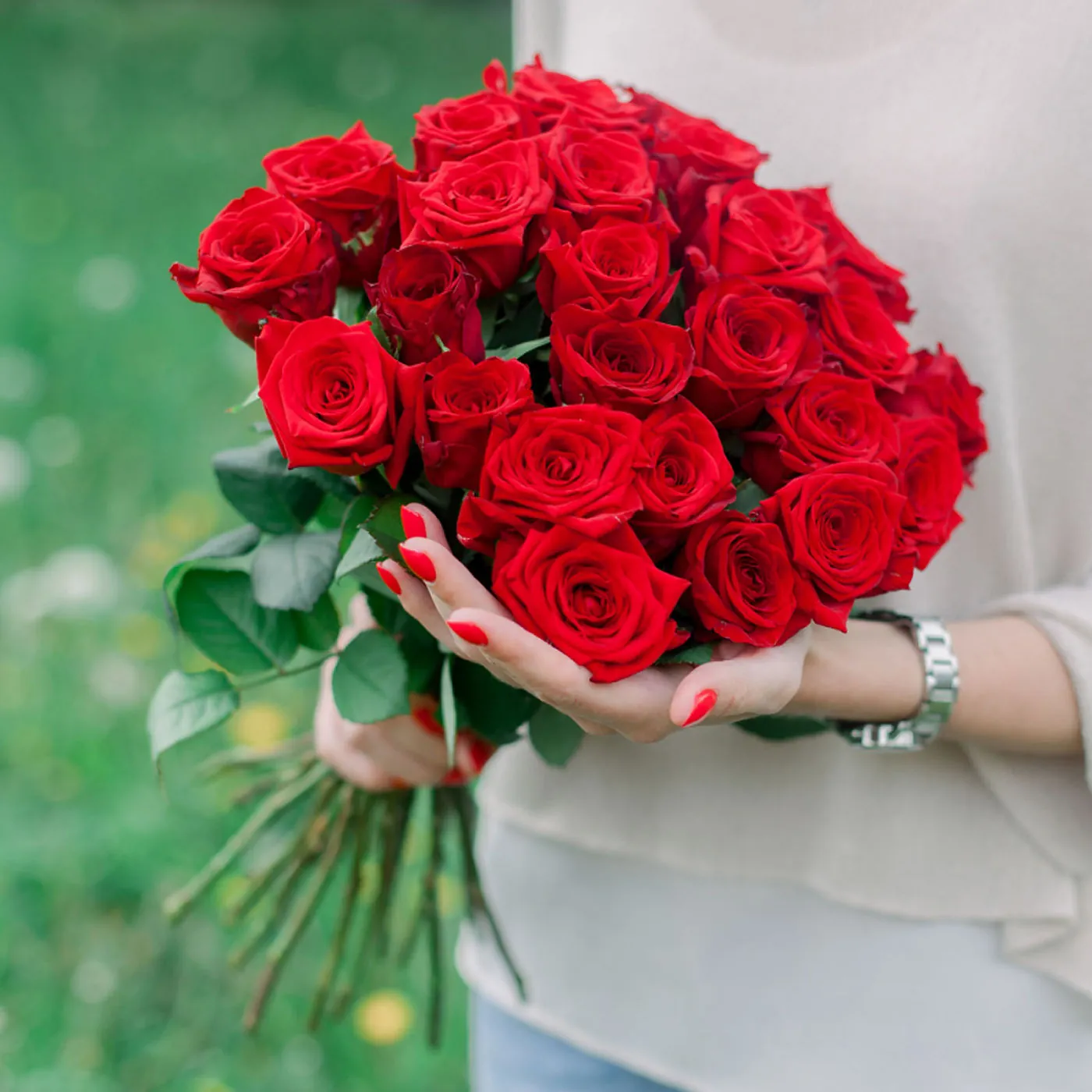 Red rose 50-60 cm