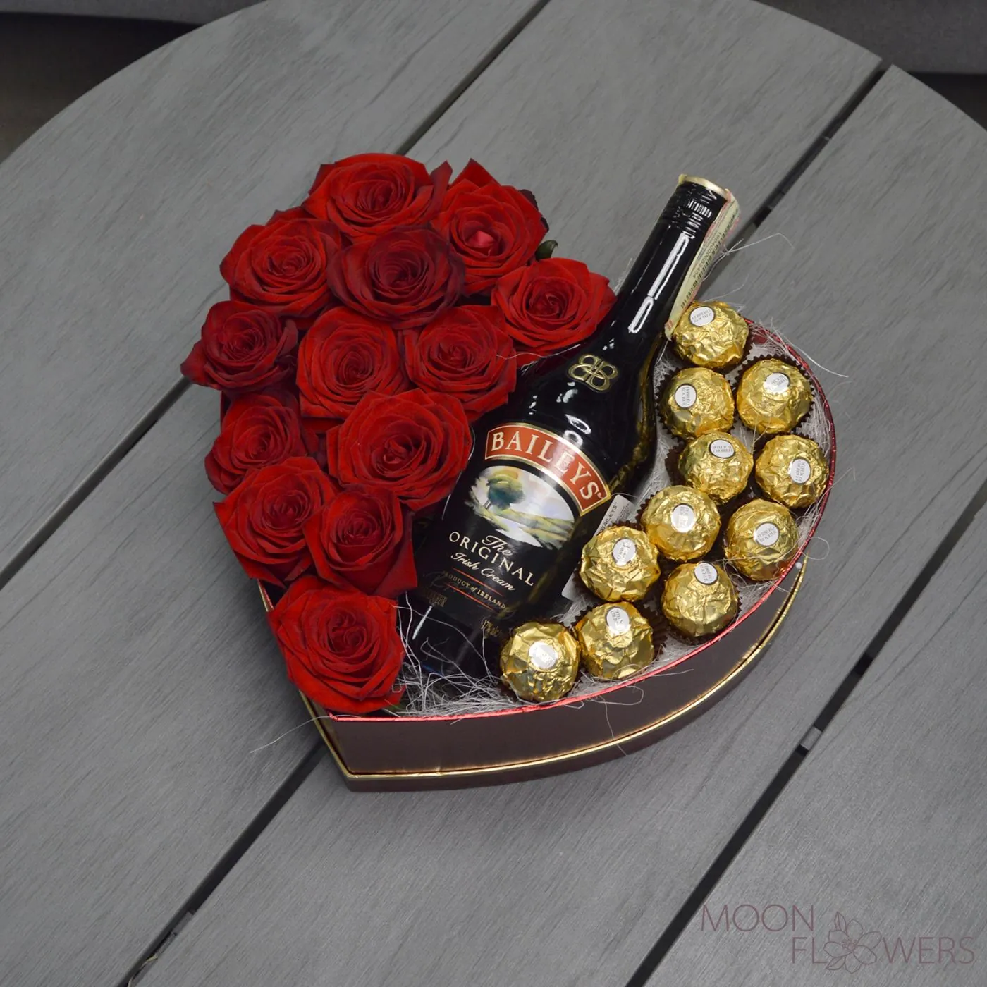 Сердце с розами, Ferrero и Baileys (L)