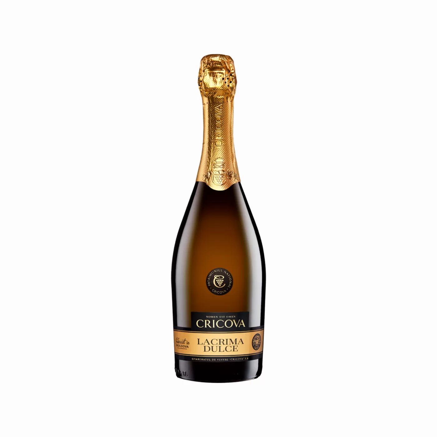 Вино игристое Cricova Lacrima Dulce белое сладкое 0,75 л