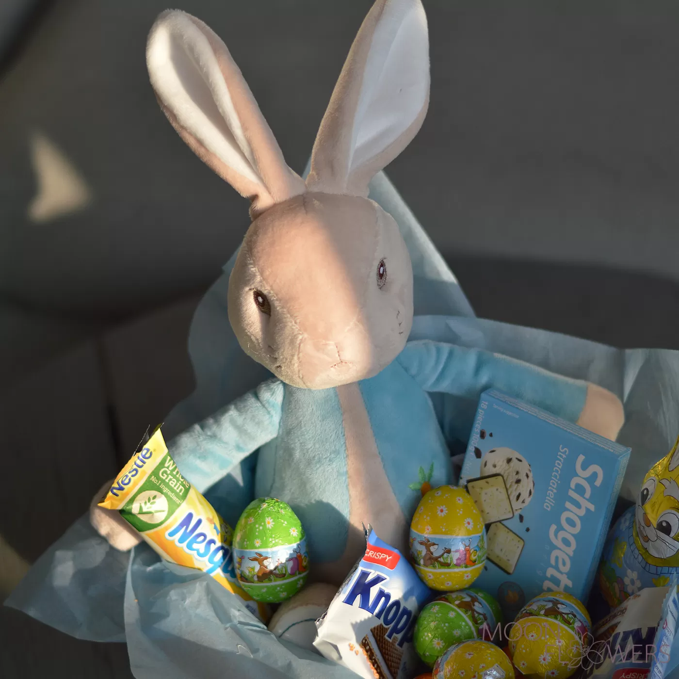 Box with rabbit and sweets
